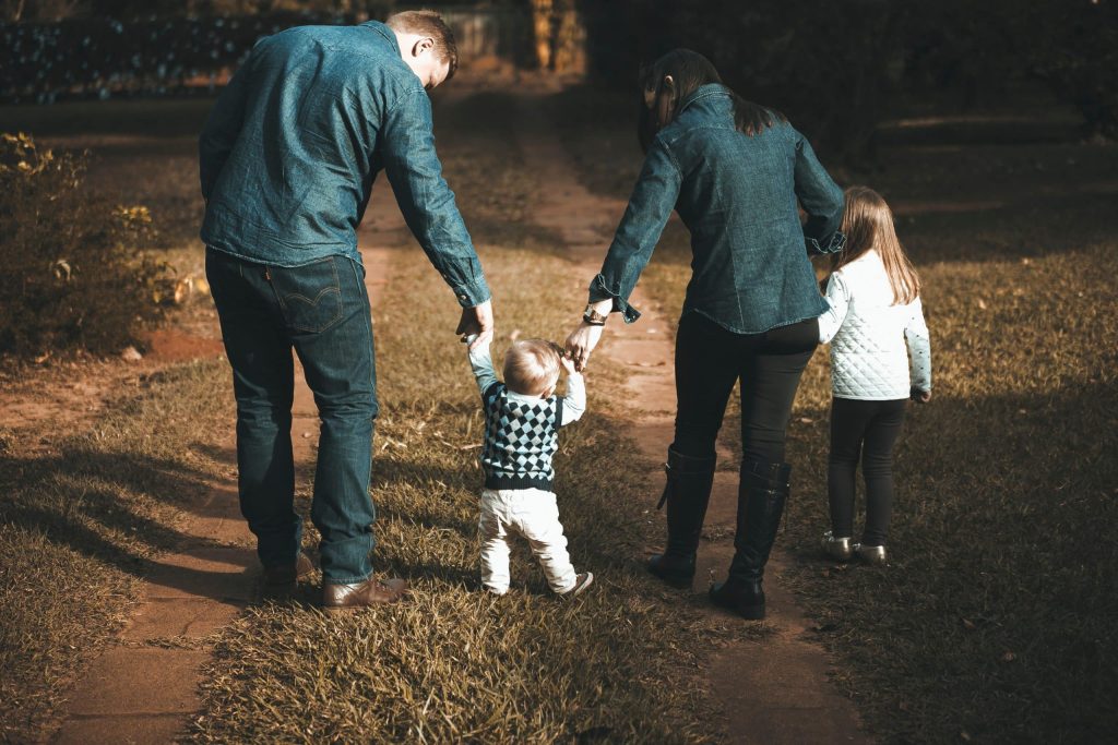 Family-Walking-Down